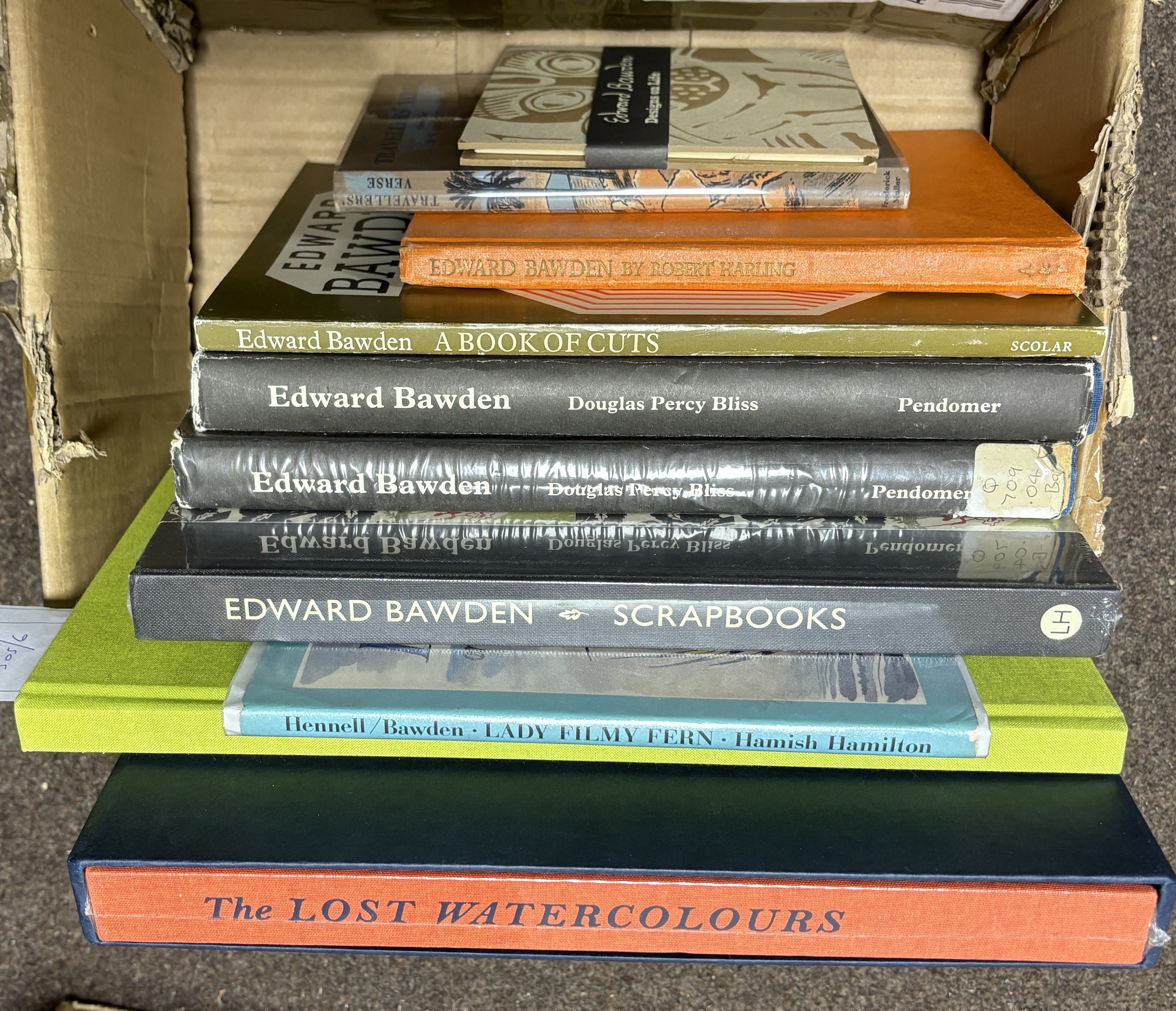 Skipworth, Peyton - Bawden, Edward and Fortnum & Mason - Entertaining A La Carte, The Mainstone Press, 2007; Russell, James - The Lost Watercolours of Edward Bawden, one of 850, The Mainstone Press, 2016, with slip case,